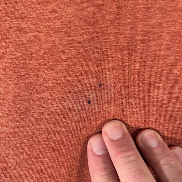 01.algo Performance Hoodie Men's Large Orange Heathered Long Sleeve Pullover - Picture 4 of 9